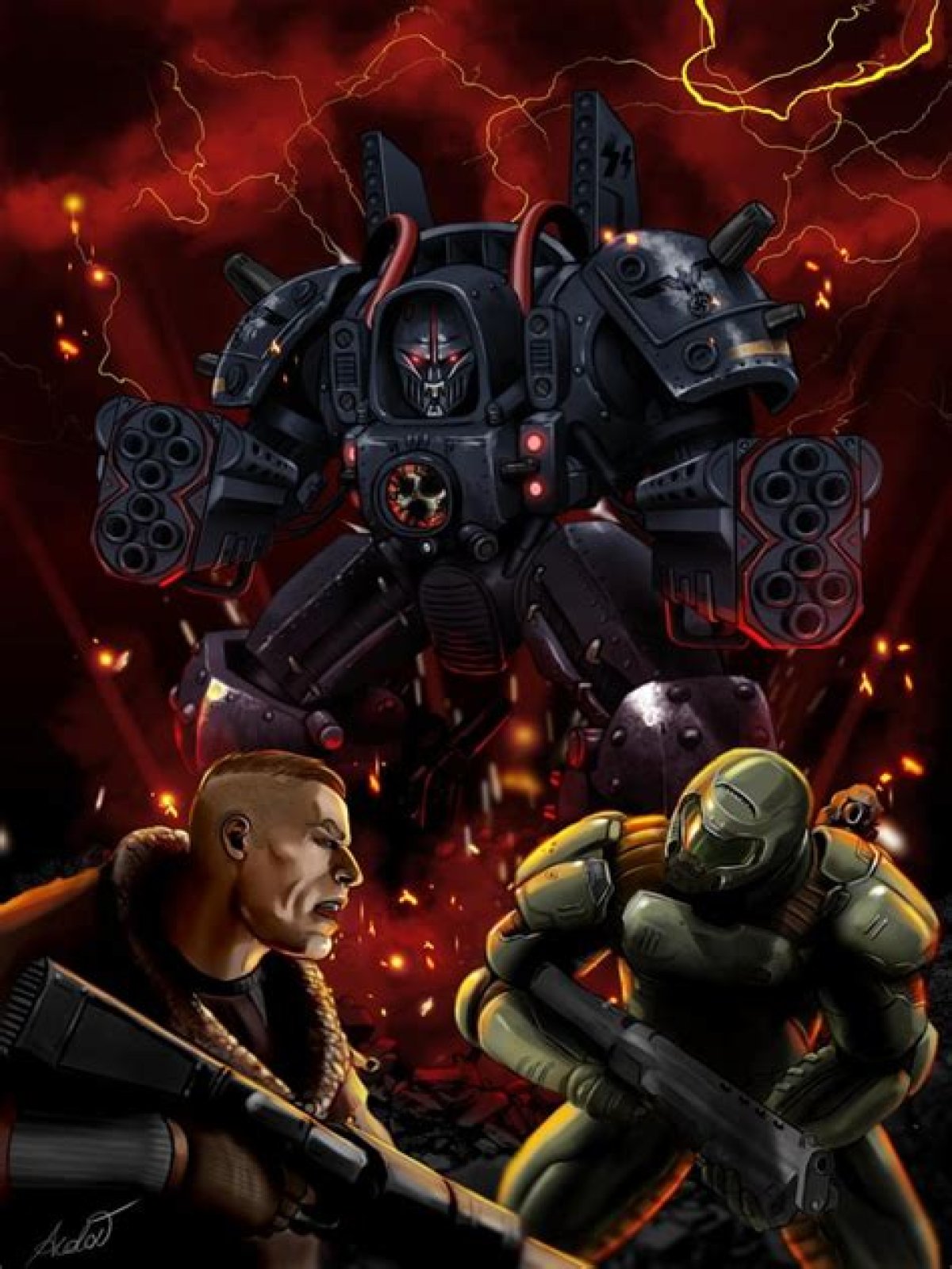 Are Doomguy and Wolfenstein related?