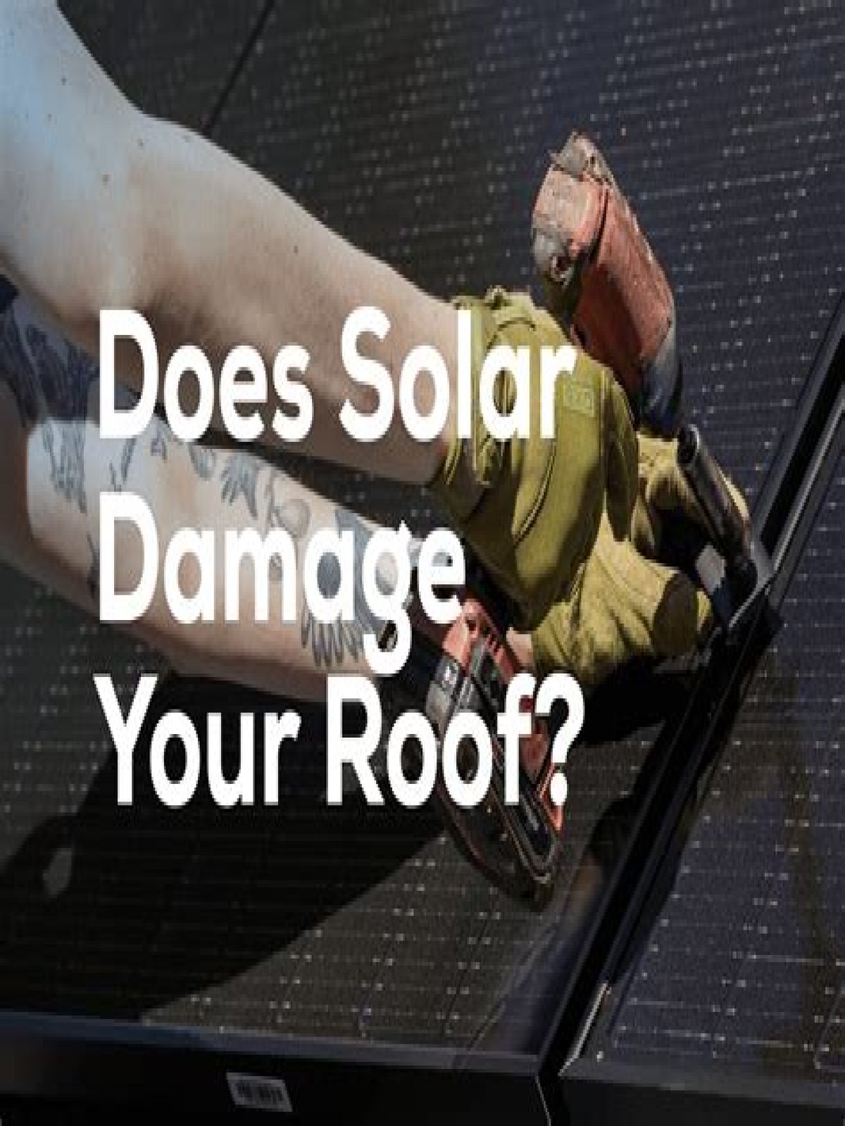 Does solar panels ruin your roof?