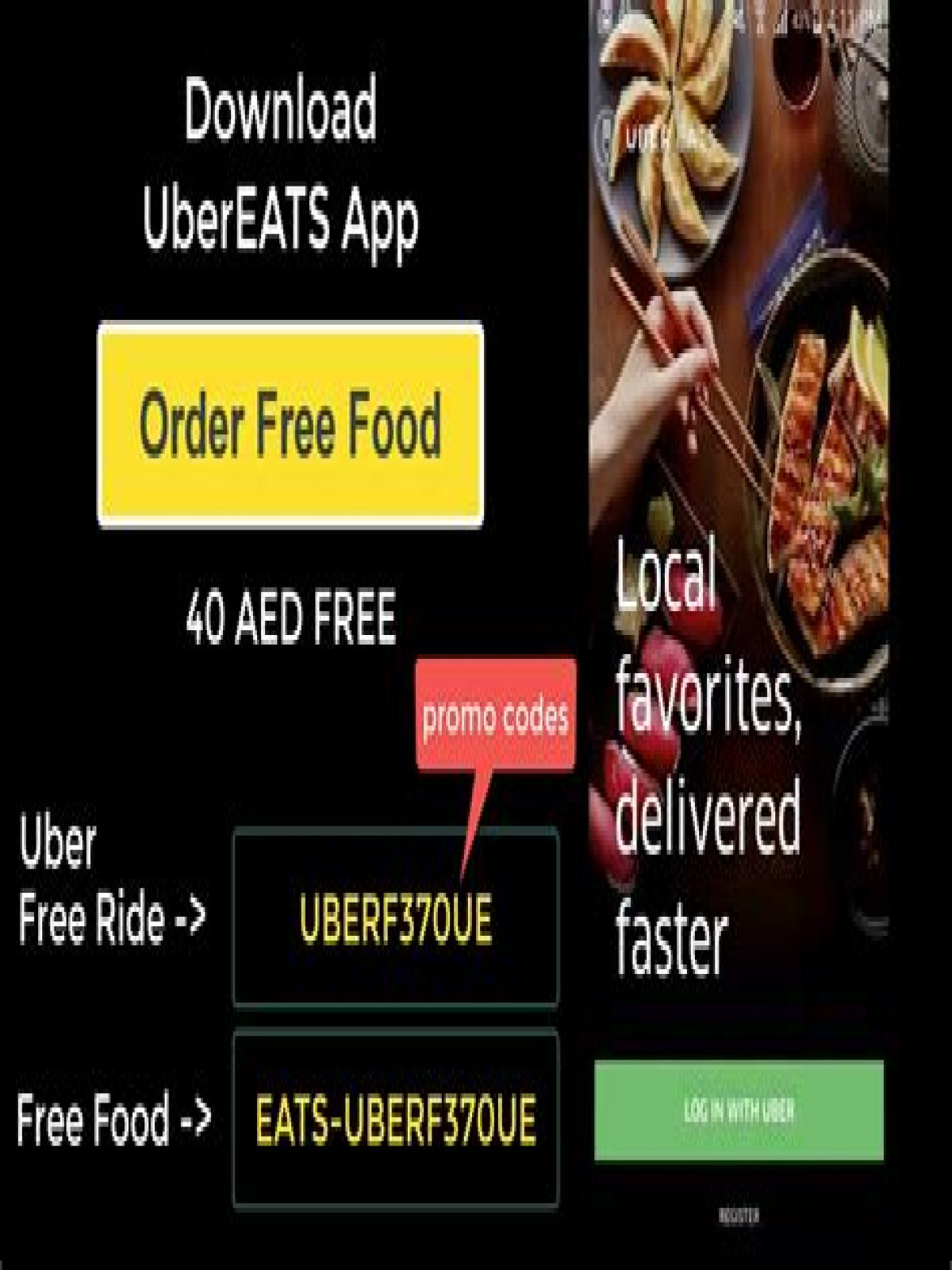 How can I get uber eat for free?
