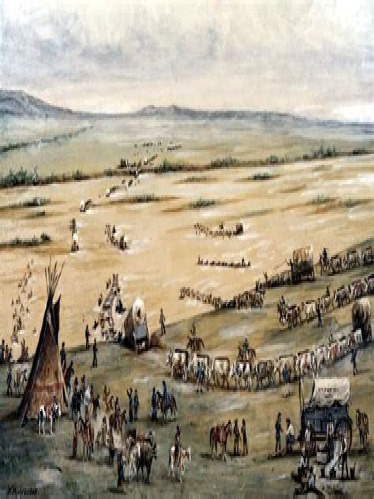 How did settlers get to the West