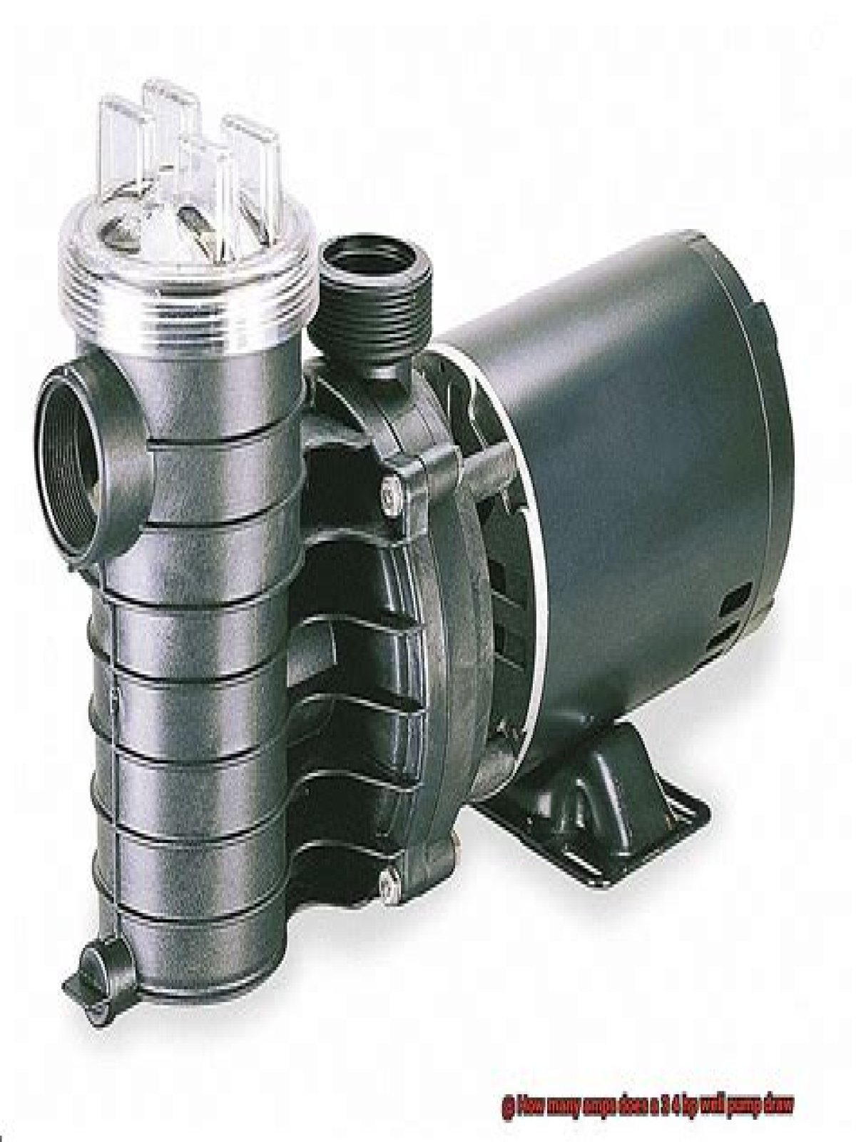 How many amps is a 3/4 HP well pump?