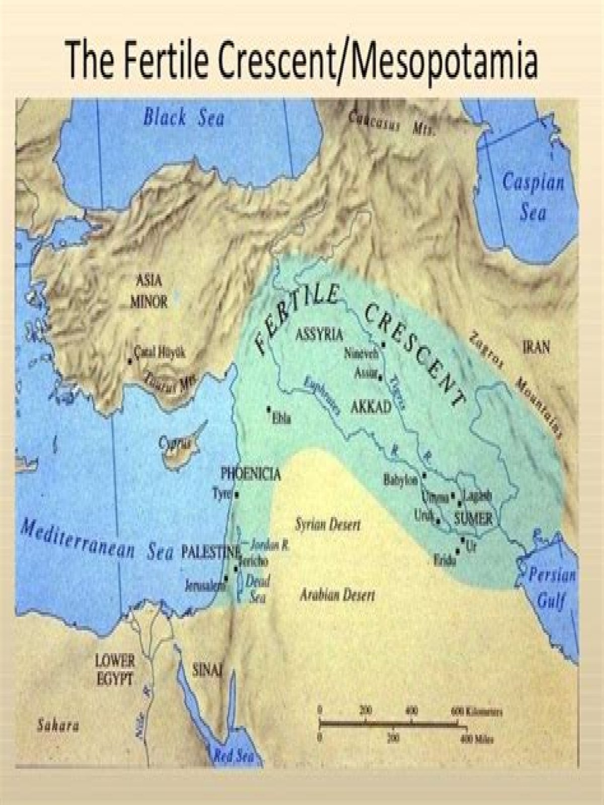 Is Mesopotamia the same thing as the Fertile Crescent