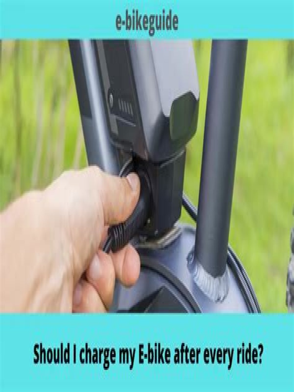 Should I charge my ebike after every ride?
