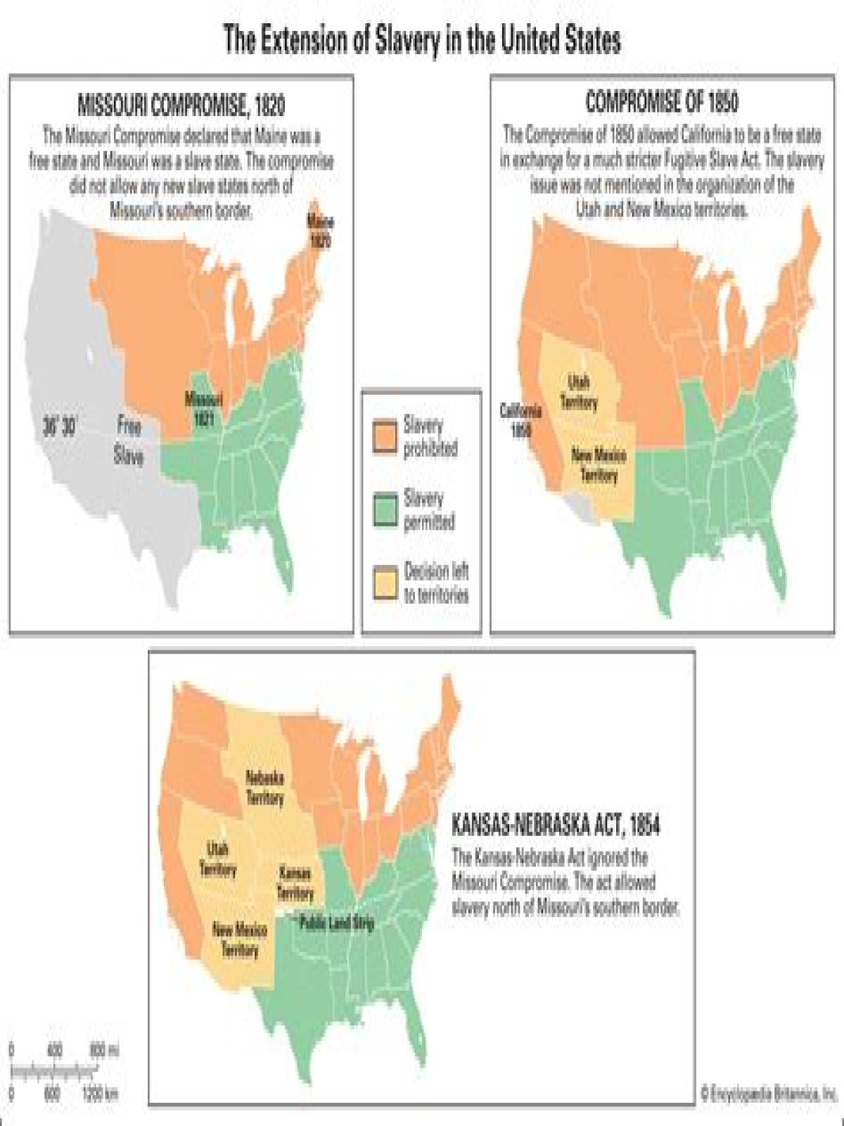 What events led to the Missouri Compromise