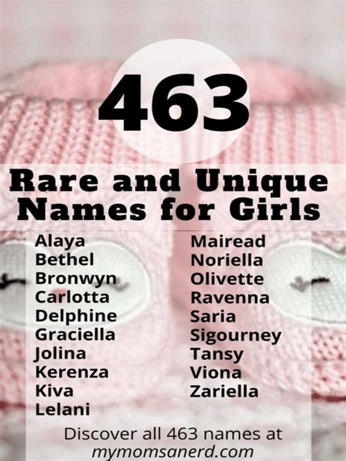 What's the most uncommon girl name?