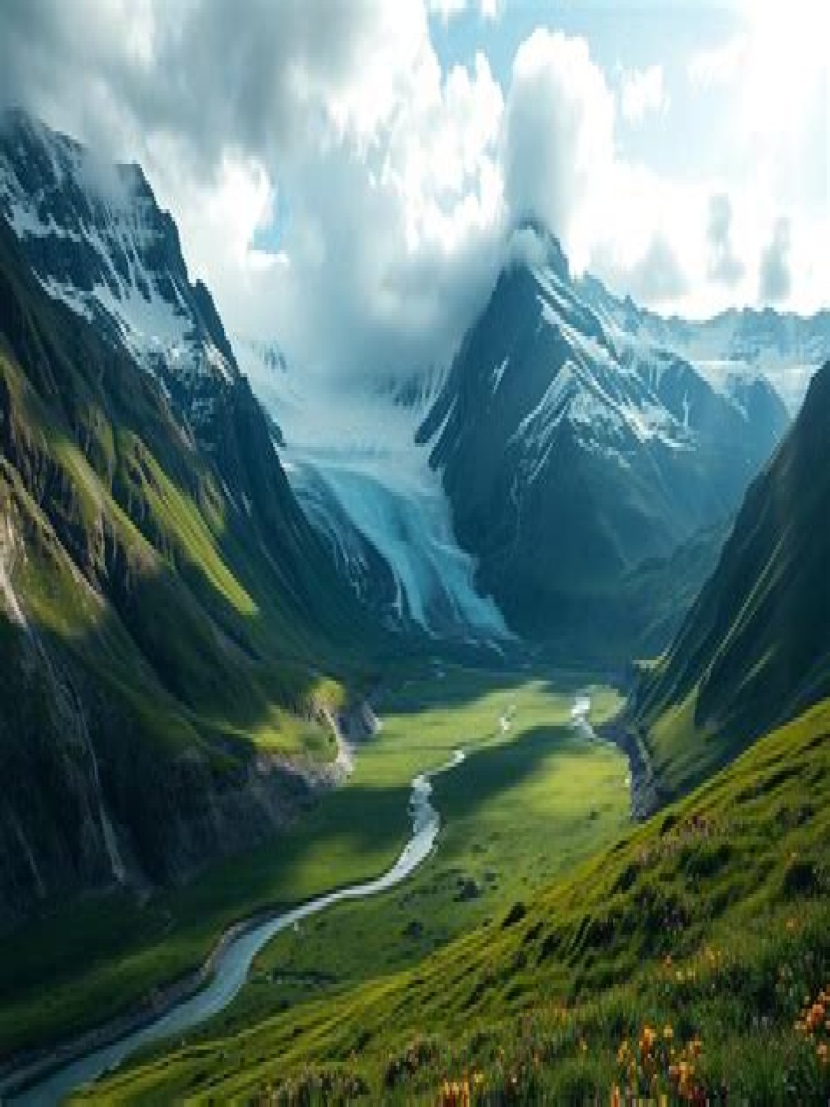 Where are glacial valleys found?
